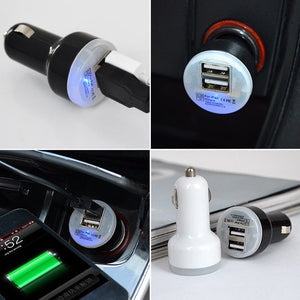 5V 1A Dual USB Port Car Charger - ALL GIFTS FACTORY