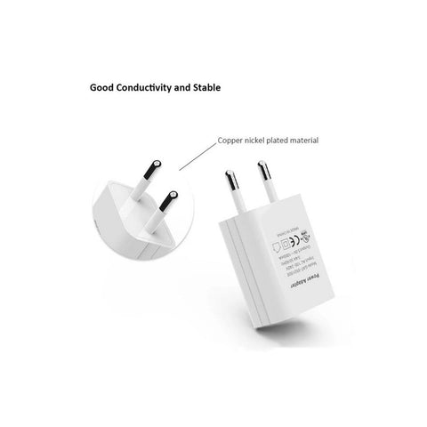 Image of 5V 1A UL Certified Universal EU USB Wall Charger Adapter for iPhone Samsung LG - ALL GIFTS FACTORY