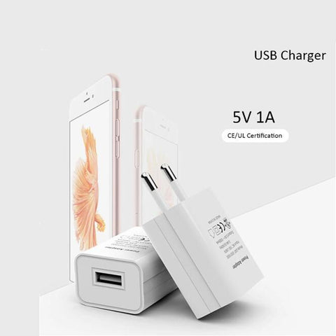 Image of 5V 1A UL Certified Universal EU USB Wall Charger Adapter for iPhone Samsung LG - ALL GIFTS FACTORY