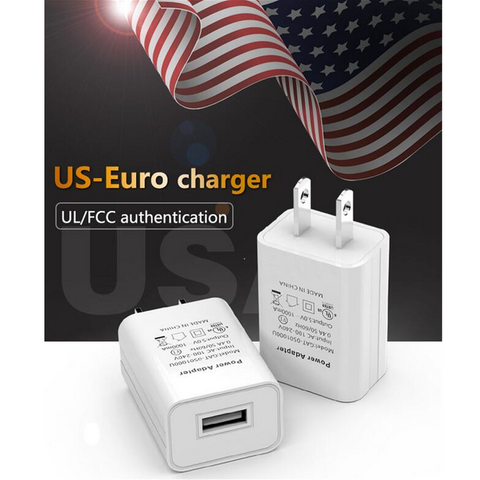 Image of 5V 1A UL Certified Universal USB Travel wall charger for iPhone Samsung HTC LG - ALL GIFTS FACTORY