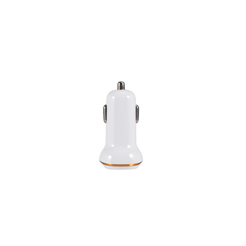 Image of High quality 5V 2A Dual USB Port Car Charger with Gold Ring - ALL GIFTS FACTORY