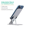 Adjustable Cell Phone Stand Foldable  Aluminum Desktop Phone Holder Compatible with iPhone Samsung Galaxy All Smartphones - ALL GIFTS FACTORY