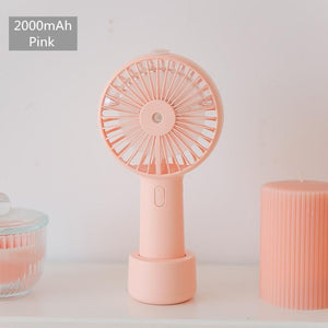 Battery Portable Water Spray Mist Fan