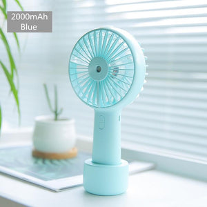 Battery Portable Water Spray Mist Fan