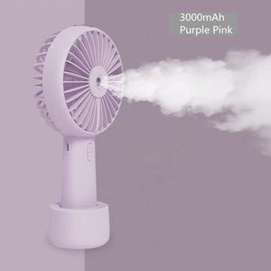 Battery Portable Water Spray Mist Fan