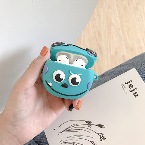 Image of Cartoon Three Eyes Monsters Sulley Silicone earbud case - ALL GIFTS FACTORY