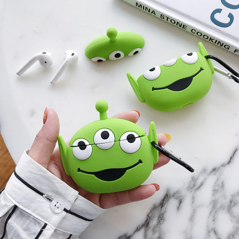 Image of Cartoon Three Eyes Monsters Sulley Silicone earbud case - ALL GIFTS FACTORY