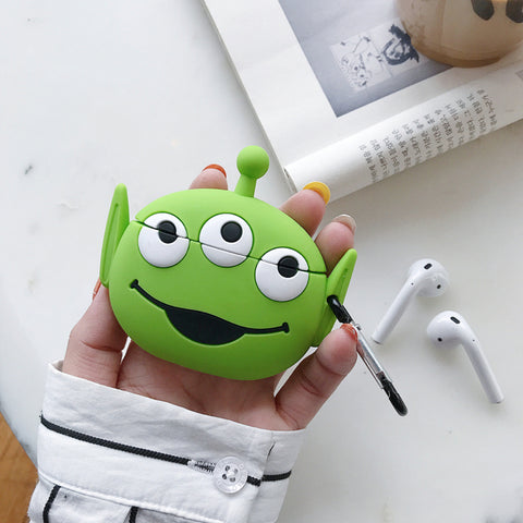 Image of Cartoon Three Eyes Monsters Sulley Silicone earbud case - ALL GIFTS FACTORY