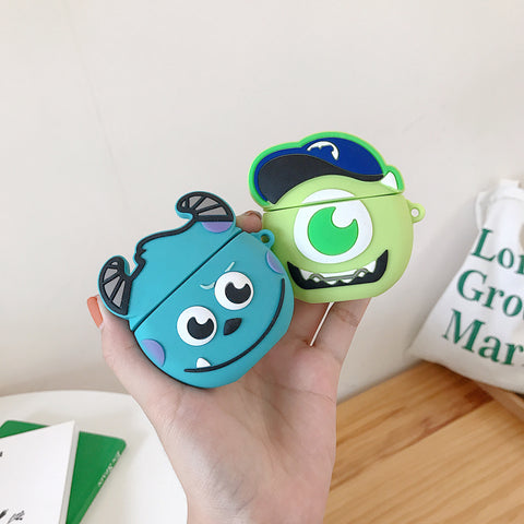 Image of Cartoon Three Eyes Monsters Sulley Silicone earbud case - ALL GIFTS FACTORY