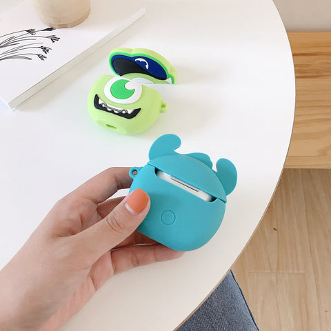 Image of Cartoon Three Eyes Monsters Sulley Silicone earbud case - ALL GIFTS FACTORY