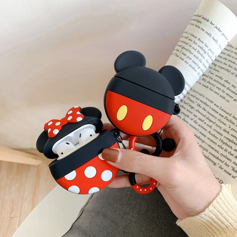 Image of Cartoon Mickey Minnie Wireless Bluetooth Earphone Case For AirPods - ALL GIFTS FACTORY