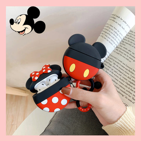 Image of Cartoon Mickey Minnie Wireless Bluetooth Earphone Case For AirPods - ALL GIFTS FACTORY