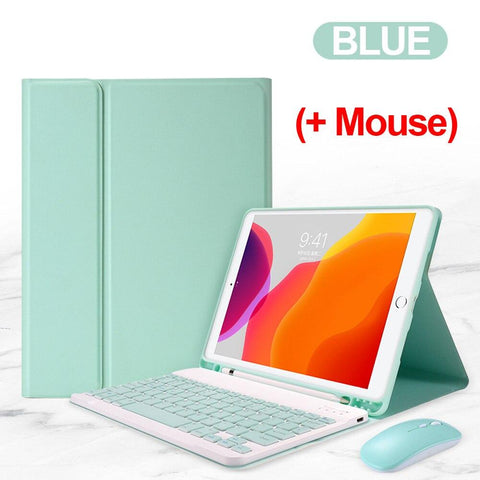 Image of Case for iPad 10.9 10.2 8th 7th 6th 5th Generation Keyboard 2017 2018 2019 2020 For iPad Pro 9.7 10.5 11 Air 1 2 3 4 Mouse Cover - All Fancy Phone Cases