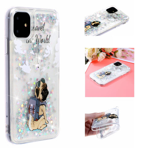 Image of Colored drawing Liquid Quicksand phone case - ALL GIFTS FACTORY
