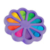 Colorful Push Pops Fidget Spinner Rainbow Toys