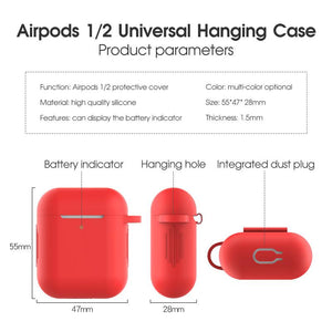 Colorful Silicone Earphone Case for Airpods 1/2  inpod with blister box retail packing - ALL GIFTS FACTORY
