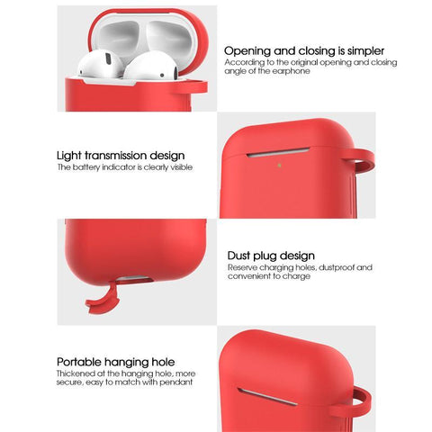 Image of Colorful Silicone Earphone Case for Airpods 1/2  inpod with blister box retail packing - ALL GIFTS FACTORY