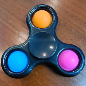 Colorful pop it finger fidget toys push popit anti stress simpl dimpl fidget spinner