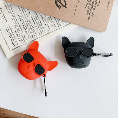 Image of Cool bulldog headphone case for Apple Airpods - ALL GIFTS FACTORY