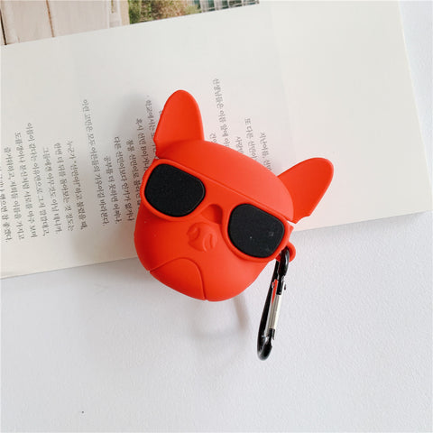 Image of Cool bulldog headphone case for Apple Airpods - ALL GIFTS FACTORY