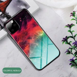 Creative painted tempered glass phone case - ALL GIFTS FACTORY