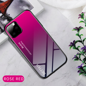 Creative painted tempered glass phone case - ALL GIFTS FACTORY