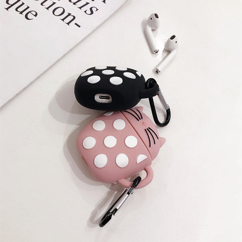 Image of Creative wave point cat wireless Airpods case - ALL GIFTS FACTORY