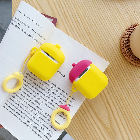 Image of Cut Hyaluronic Acid Duck Earphone Case For Apple Airpods 1/2 - ALL GIFTS FACTORY