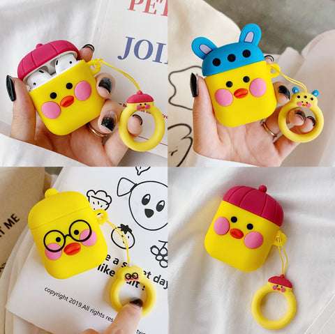 Image of Cut Hyaluronic Acid Duck Earphone Case For Apple Airpods 1/2 - ALL GIFTS FACTORY