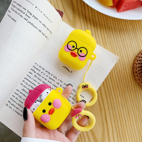 Image of Cut Hyaluronic Acid Duck Earphone Case For Apple Airpods 1/2 - ALL GIFTS FACTORY