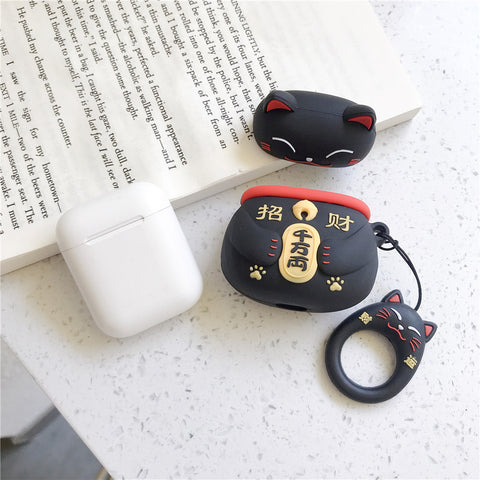 Image of Cut Japan style fortune cat Airpods cases - ALL GIFTS FACTORY