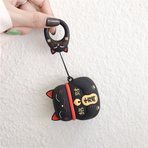 Image of Cut Japan style fortune cat Airpods cases - ALL GIFTS FACTORY