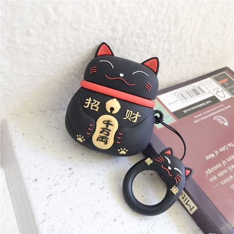 Image of Cut Japan style fortune cat Airpods cases - ALL GIFTS FACTORY