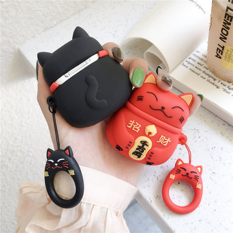 Image of Cut Japan style fortune cat Airpods cases - ALL GIFTS FACTORY