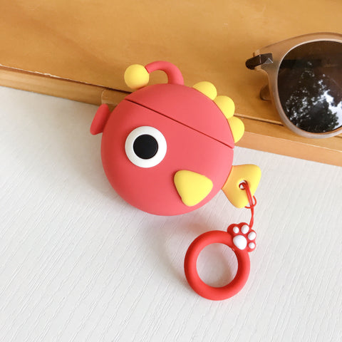 Image of Cute 3D Dinosaur Fish Airpods Case - ALL GIFTS FACTORY