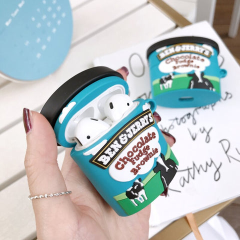 Image of Cute Ice Cream Headphone Cases For Apple Airpods 1 2 Silicone Protection Earphone Cover Accessories for airpods 2 1 - ALL GIFTS FACTORY