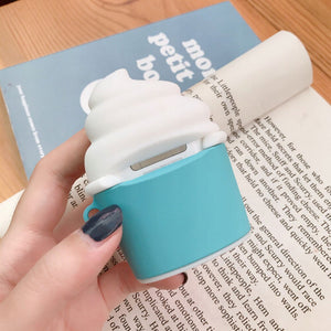 Cute Ice Cream Headphone Cases For Apple Airpods 1 2 Silicone Protection Earphone Cover Accessories for airpods 2 1 - ALL GIFTS FACTORY