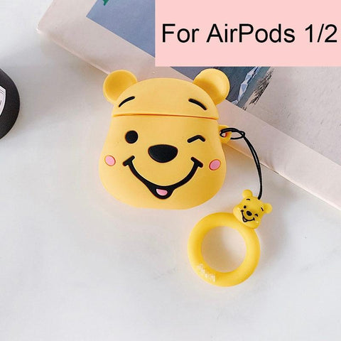 Image of Disney AirPods 2 Case Soft Silicone 3D Anime Toys Stitch/Venom/Babe Yoda/Star Wars/Winnie Protective Cover for AirPods Earphones - ALL GIFTS FACTORY