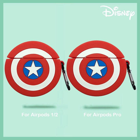 Image of Disney Airpods Case for Airpods Pro Captain America Venum Hulk Batman Spiderman 3D Silicone Anime Case Cover for Airpod 2 - ALL GIFTS FACTORY