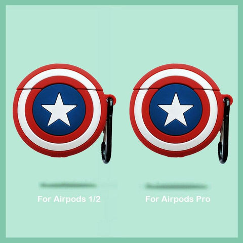 Image of Disney Airpods Case for Airpods Pro Captain America Venum Hulk Batman Spiderman 3D Silicone Anime Case Cover for Airpod 2 - ALL GIFTS FACTORY