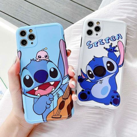 Image of Disney Cartoon Lilo and Stitch IPhone 11 Case Cover soft TPU 3D Printing Figure Toys for Girls Boys - ALL GIFTS FACTORY