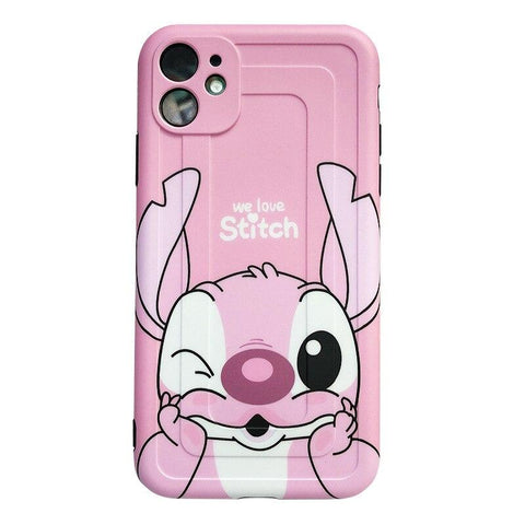 Image of Disney Cartoon Lilo and Stitch IPhone 11 Case Cover soft TPU 3D Printing Figure Toys for Girls Boys - ALL GIFTS FACTORY