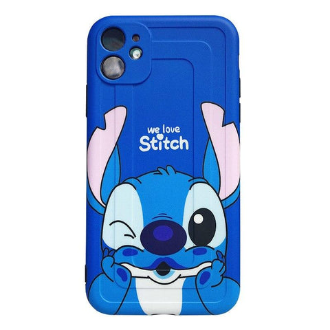 Image of Disney Cartoon Lilo and Stitch IPhone 11 Case Cover soft TPU 3D Printing Figure Toys for Girls Boys - ALL GIFTS FACTORY