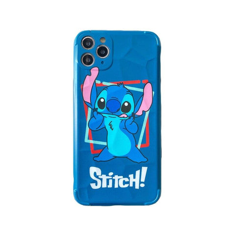 Image of Disney Cartoon Lilo and Stitch IPhone 11 Case Cover soft TPU 3D Printing Figure Toys for Girls Boys - ALL GIFTS FACTORY