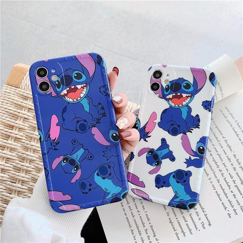 Image of Disney Cartoon Lilo and Stitch IPhone 11 Case Cover soft TPU 3D Printing Figure Toys for Girls Boys - ALL GIFTS FACTORY