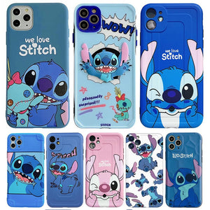 Disney Cartoon Lilo and Stitch IPhone 11 Case Cover soft TPU 3D Printing Figure Toys for Girls Boys - ALL GIFTS FACTORY