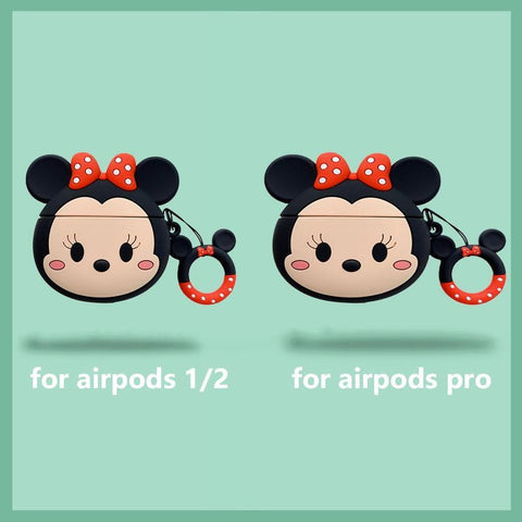 Image of Disney Mickey Minnie Mouse Protective Case for Airpods Pro 3D Silicone Case Cover for Airpods 2 Apple Earphones Skin - ALL GIFTS FACTORY