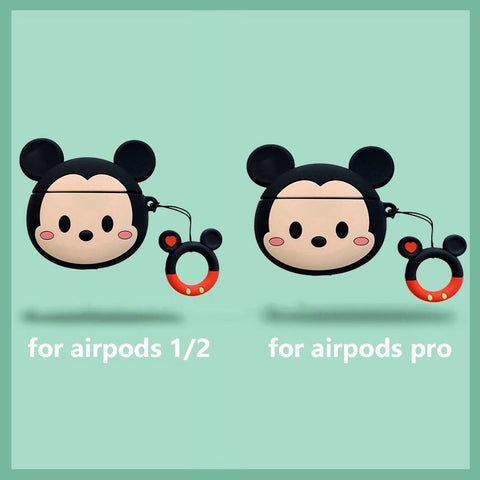 Image of Disney Mickey Minnie Mouse Protective Case for Airpods Pro 3D Silicone Case Cover for Airpods 2 Apple Earphones Skin - ALL GIFTS FACTORY