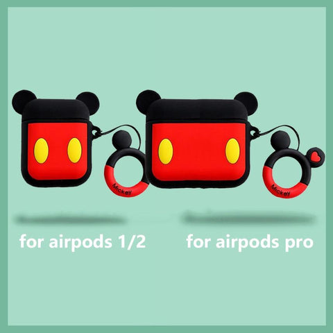 Image of Disney Mickey Minnie Mouse Protective Case for Airpods Pro 3D Silicone Case Cover for Airpods 2 Apple Earphones Skin - ALL GIFTS FACTORY