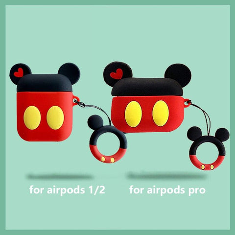 Image of Disney Mickey Minnie Mouse Protective Case for Airpods Pro 3D Silicone Case Cover for Airpods 2 Apple Earphones Skin - ALL GIFTS FACTORY